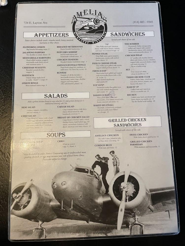 Amelia's Menu image 4